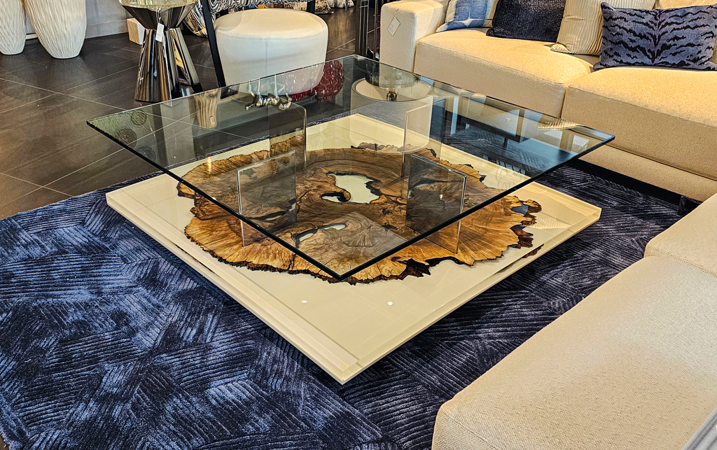 Pandion Walnut Wood Square Coffee Table - ARDITI COLLECTION®