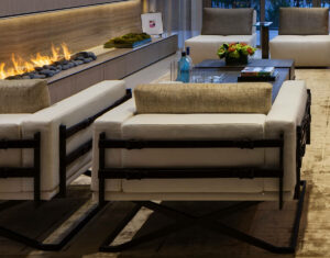 Rome Chair modern comfortable armchairs with dark metal frames for stylish living spaces