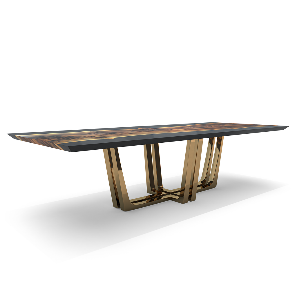 Stheno Walnut Wood Dining Table - ARDITI COLLECTION®