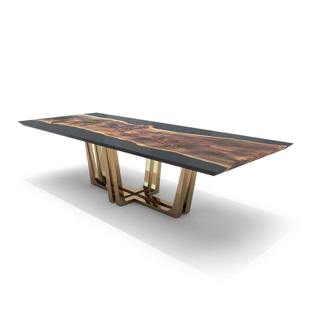 Stheno Walnut Wood Dining Table - ARDITI COLLECTION®