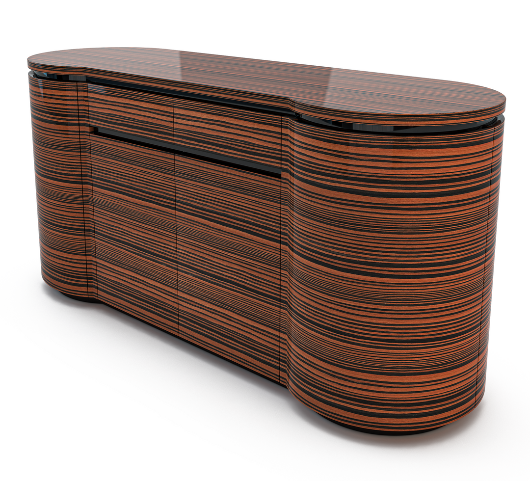 Black Aisa Embossed Sideboard - ARDITI COLLECTION®