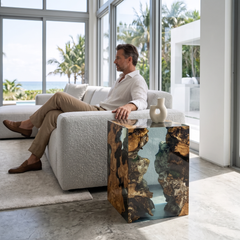 Big Ocean Cube End Table