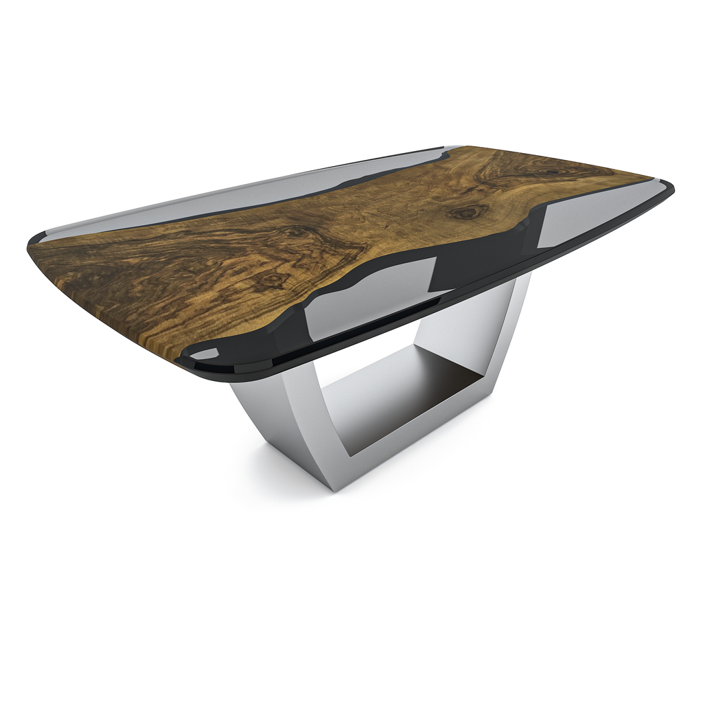 Timberwolf Evadne Walnut Wood Dining Table - ARDITI COLLECTION®