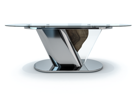 Black Evandros Walnut Dining Table