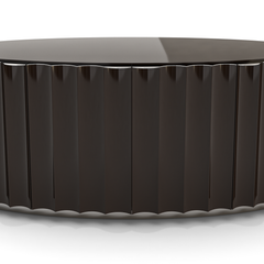 Fluted Chocolate Console