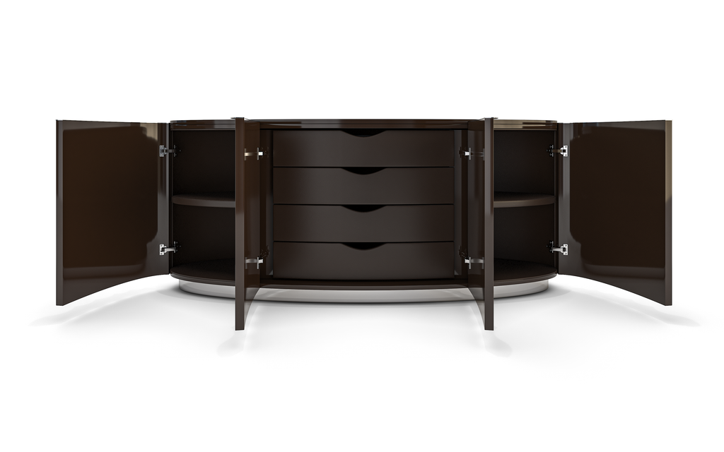 Fluted Chocolate Console - ARDITI COLLECTION®