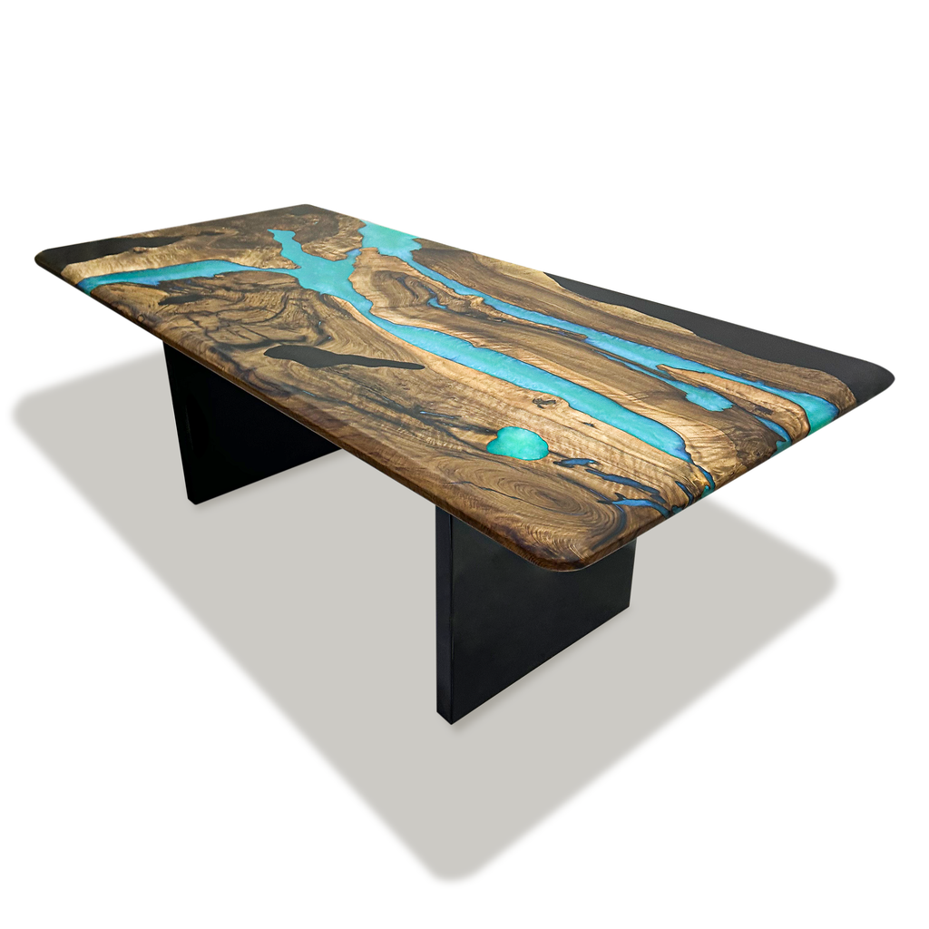 Piebald Thyria Walnut Wood Dining Table - ARDITI COLLECTION®