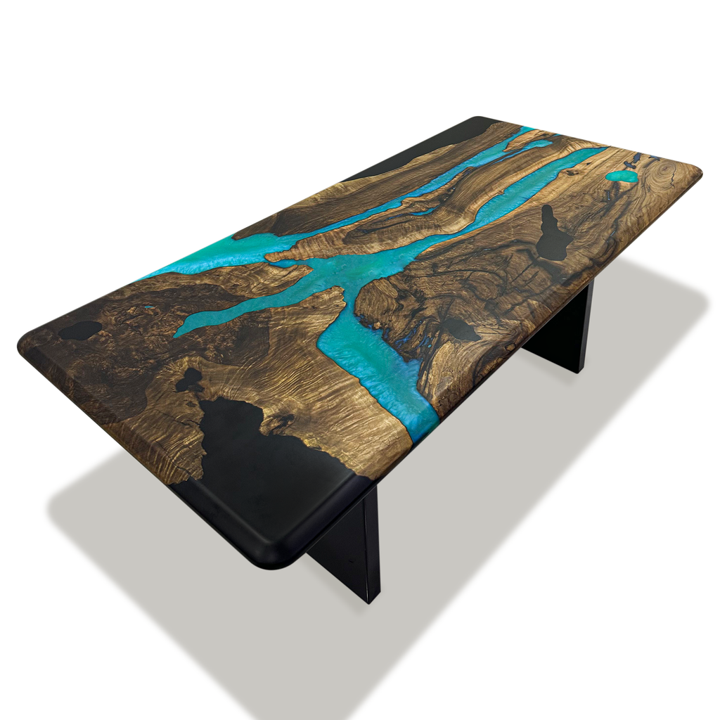 Piebald Thyria Walnut Wood Dining Table - ARDITI COLLECTION®