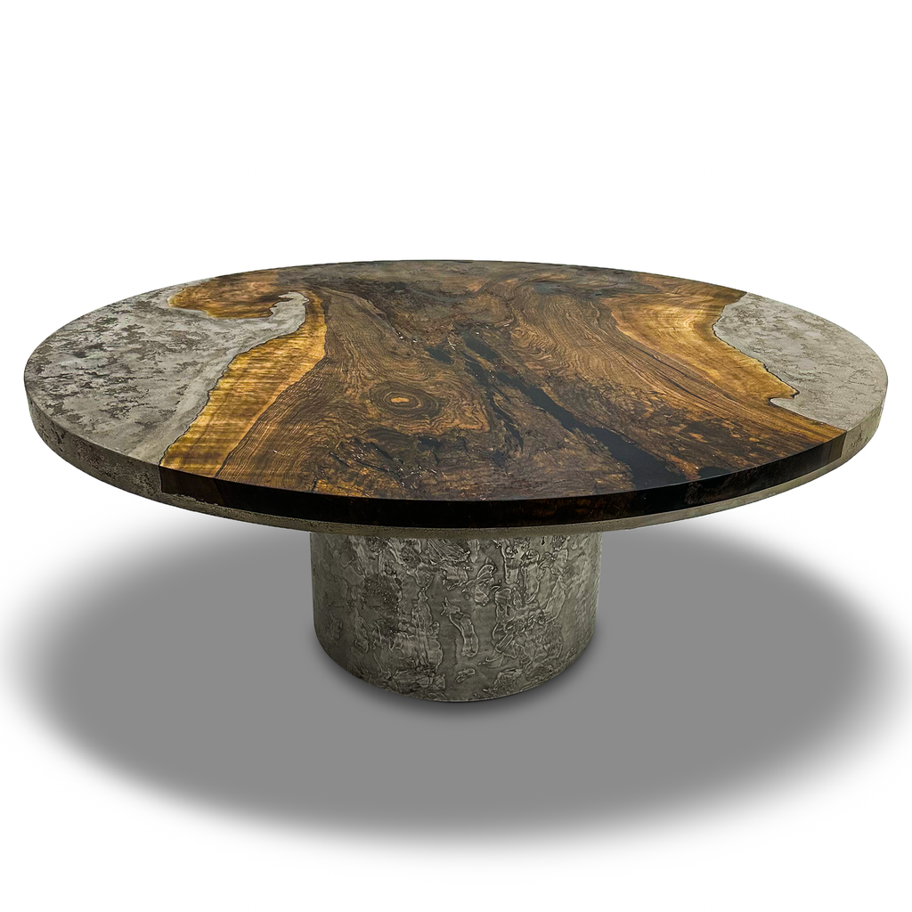 Eleadora Metal Resin Round Dining Table - ARDITI COLLECTION®