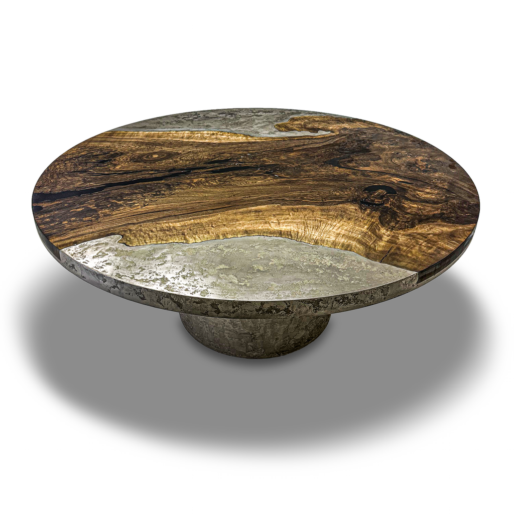 Eleadora Metal Resin Round Dining Table - ARDITI COLLECTION®