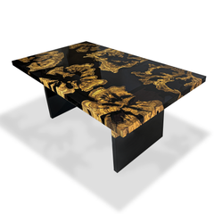 Black Thyria Olive Wood Dining Table