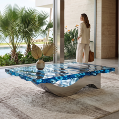 Ophion Wavy Resin Coffee Table
