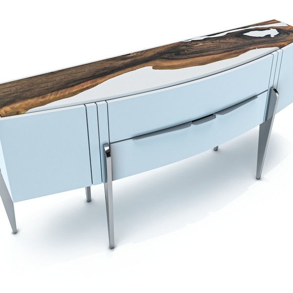 White Padua Console