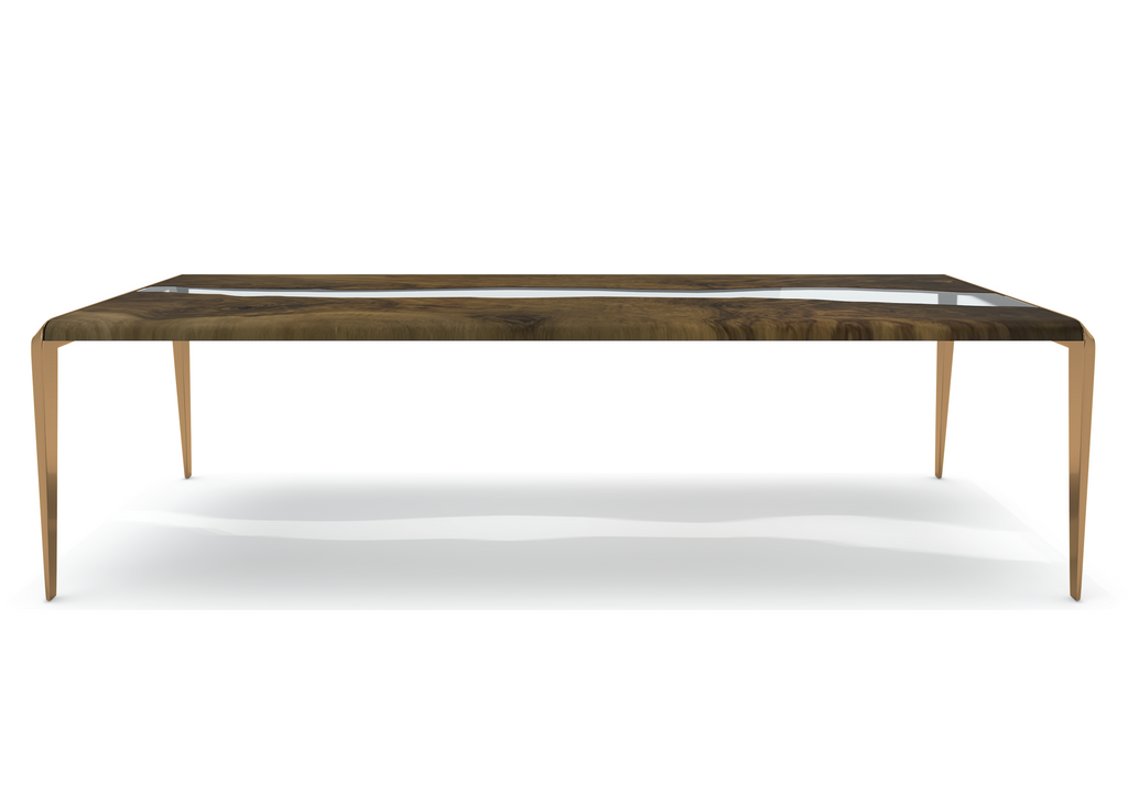 Moria Walnut Wood River Dining Table - ARDITI COLLECTION®