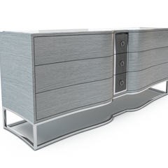 Gray St. Tropez Stone Top Console