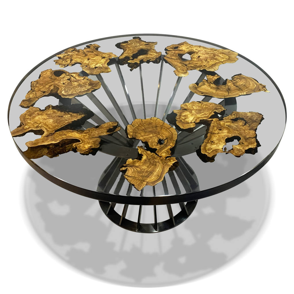 Amiata Olive Wood Round Dining Table - ARDITI COLLECTION®