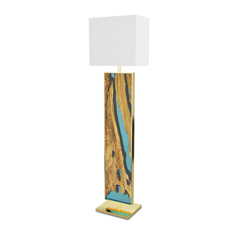 Aquamarine Menthe Floor Lamp