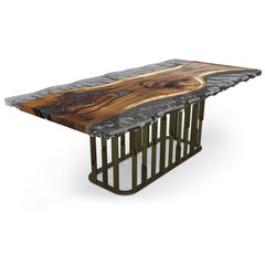 Arion Walnut Wavy Dining Table