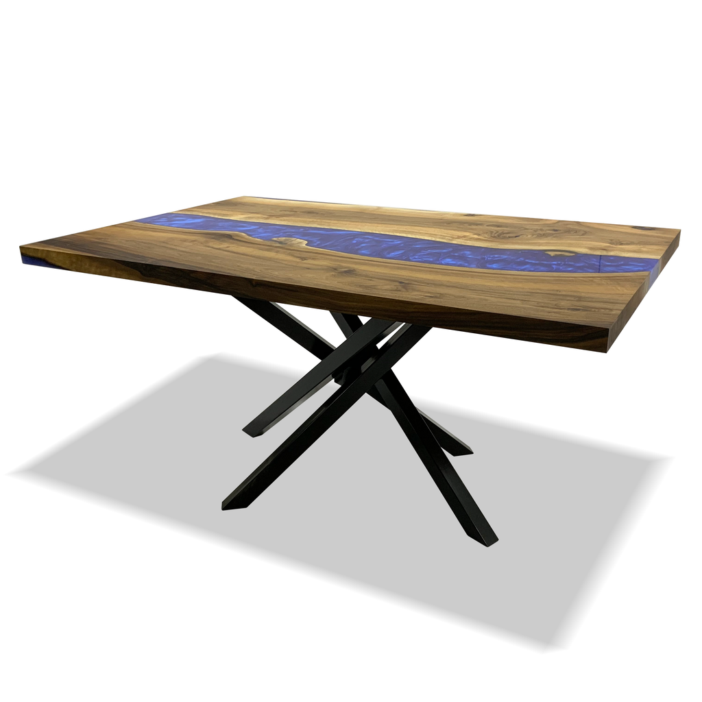 Astrea Walnut Wood River Dining Table - ARDITI COLLECTION®