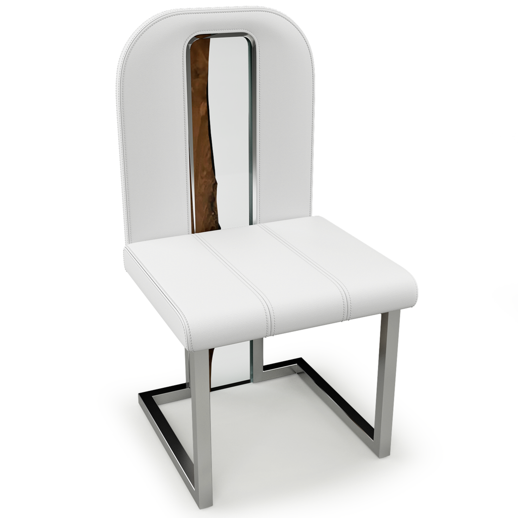 atrani dining chair, dining chair, leather dining chair, white dining chair, stainless steel dining chair, chrome dining chair, walnut dining chair, resin dining chair, ghost white dining chair, modern dining chair, stylish dining chair