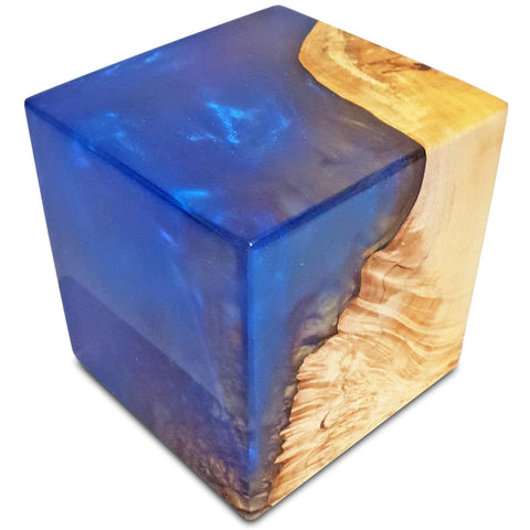 Blue Decorative Cube