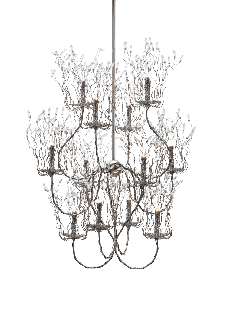 Elegant spirits chandelier round with multi-tiered design and clear crystal accents