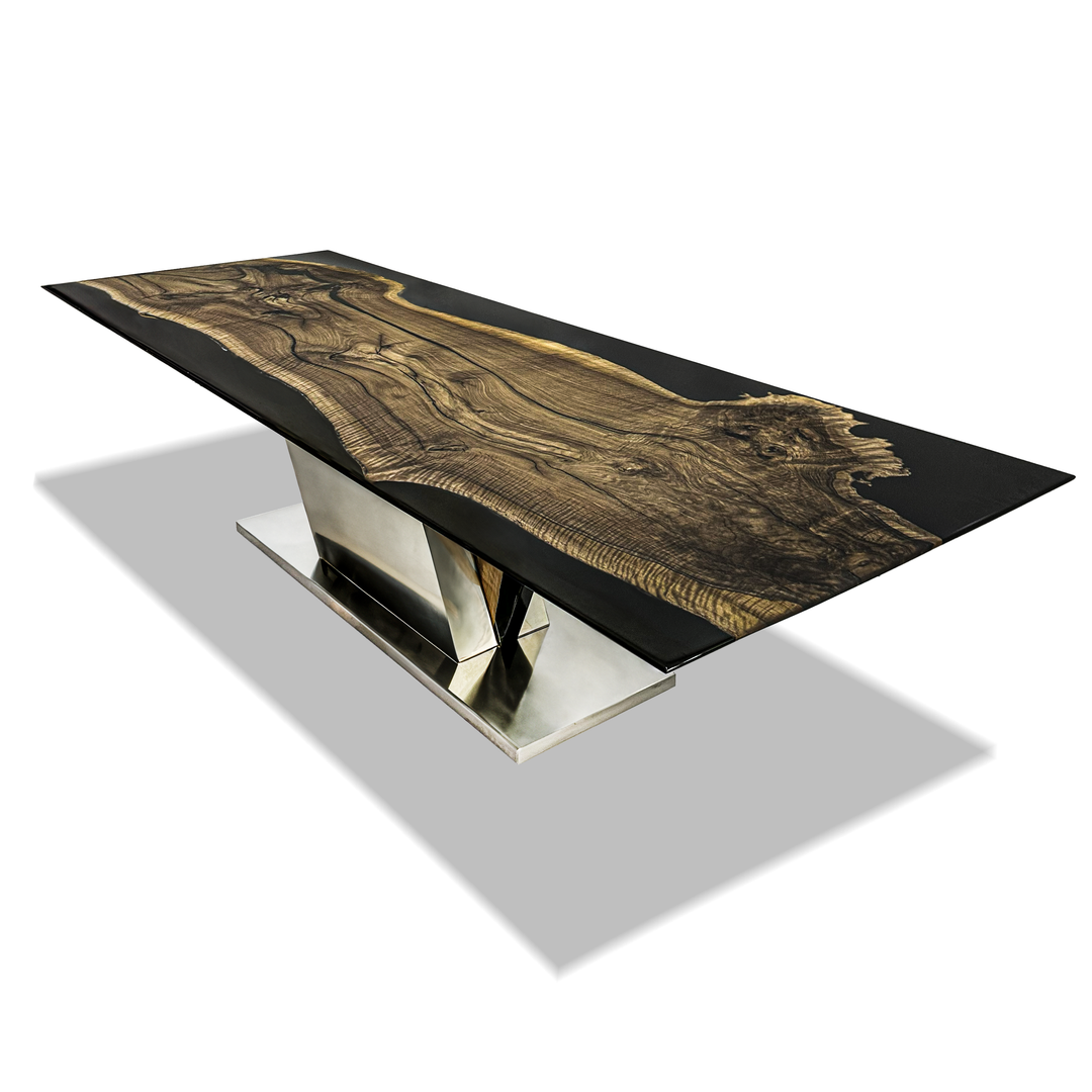 Dark Evandros Walnut Dining Table - ARDITI COLLECTION®