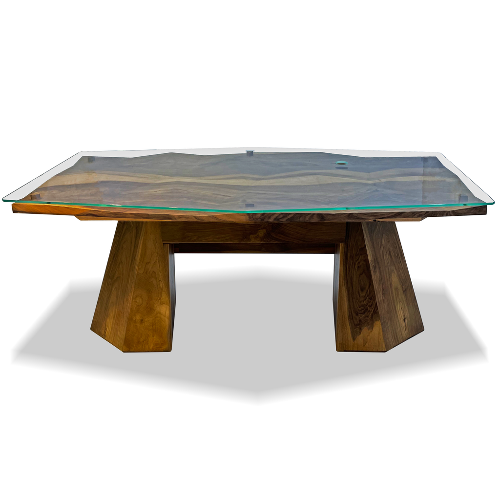 Diamond Deluxe Walnut Office Desk - ARDITI COLLECTION®