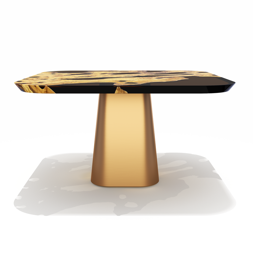 Dryope Square Olive Wood Dining Table - ARDITI COLLECTION®