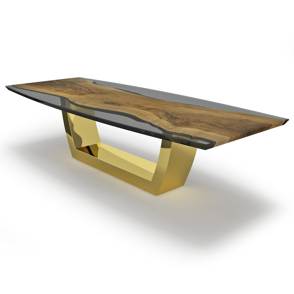 Evadne Walnut Wood Dining Table - ARDITI COLLECTION®