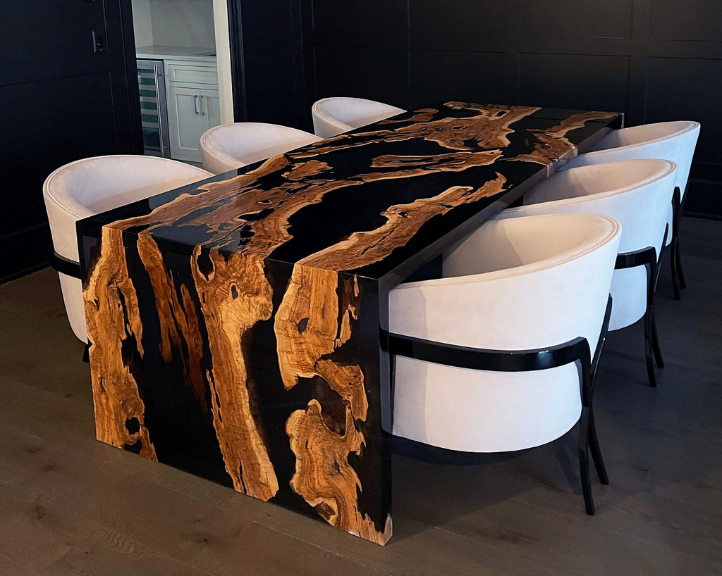 Waterfall Olive Wood Dining Table - ARDITI COLLECTION®