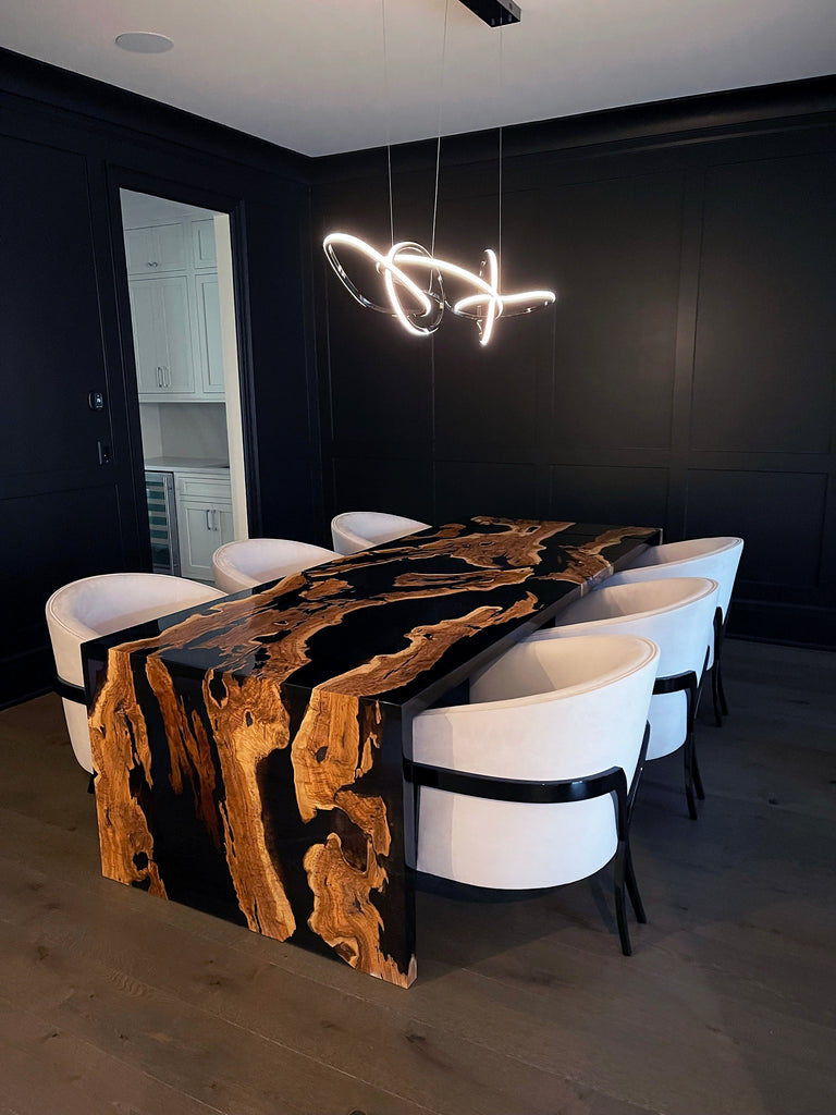 Waterfall Olive Wood Dining Table - ARDITI COLLECTION®