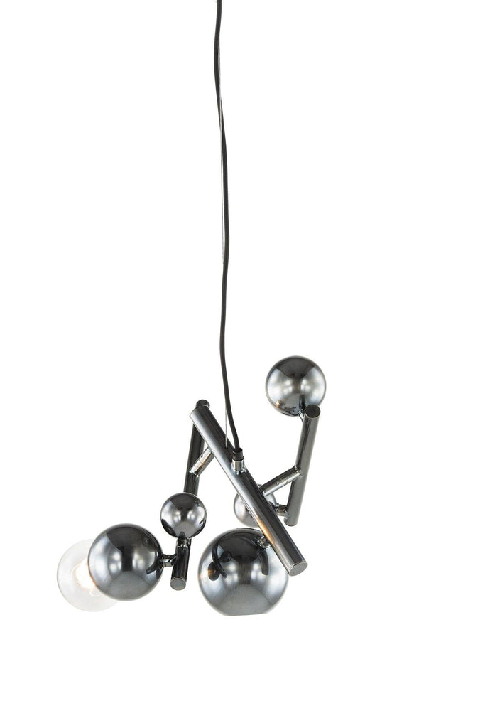 Galaxy Element modern multi-light pendant chandelier with spherical shades and black cords