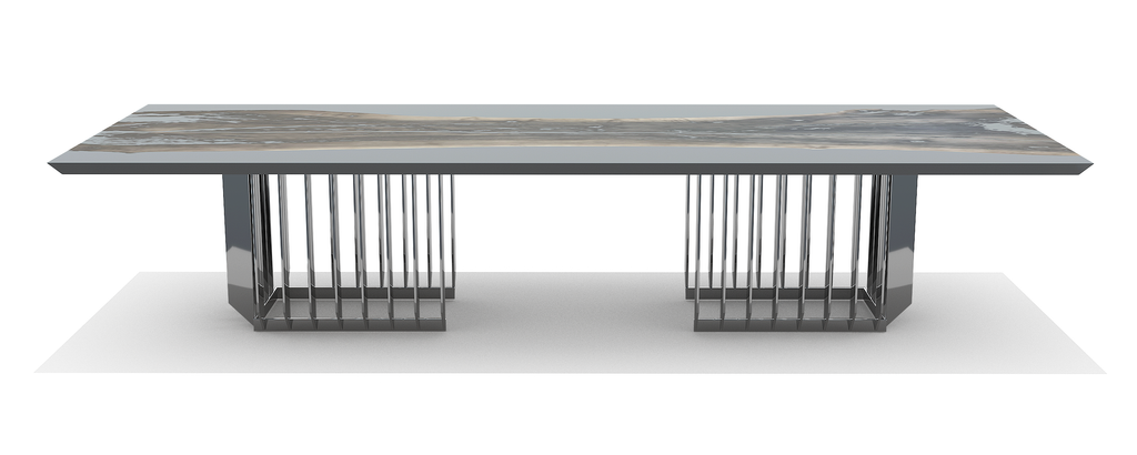 Gray Botres Bleached Walnut Wood Dining Table - ARDITI COLLECTION®