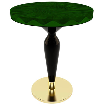 green ballerina bistro table, resin bistro table, round bistro table, dining space furniture, modern bistro table, contemporary bistro table