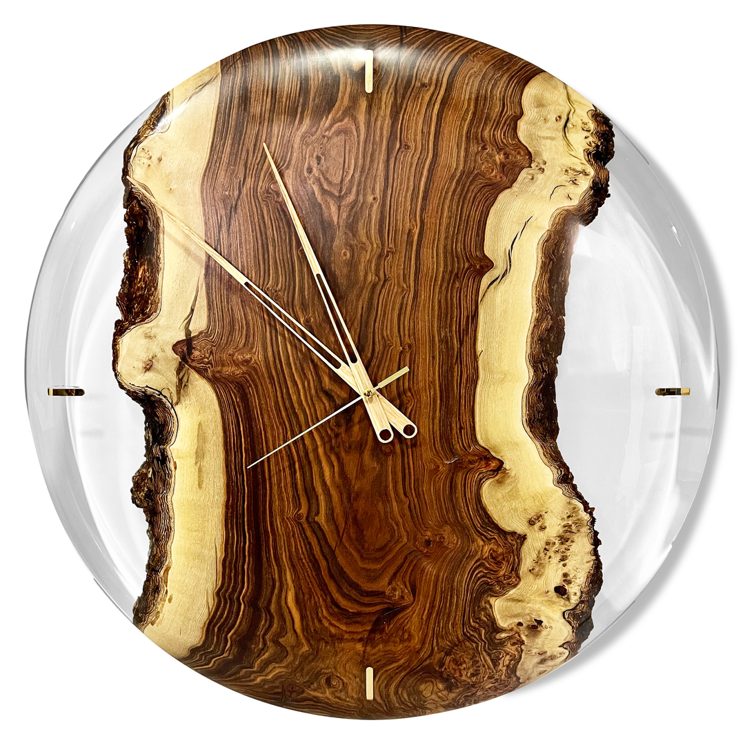 Khronos Hackberry Wood Wall Clock - ARDITI COLLECTION®