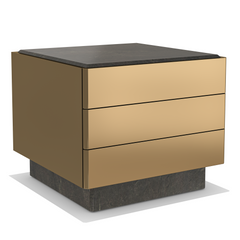 Charites Metal Resin Nightstands