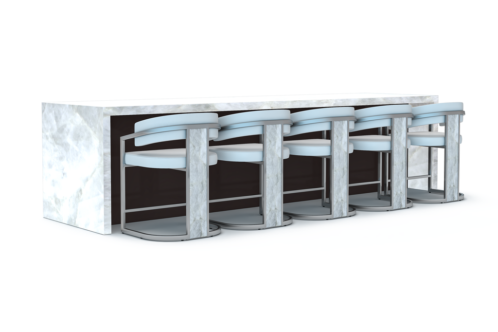 Matera Counter/Bar Chair With Stone Back - ARDITI COLLECTION®