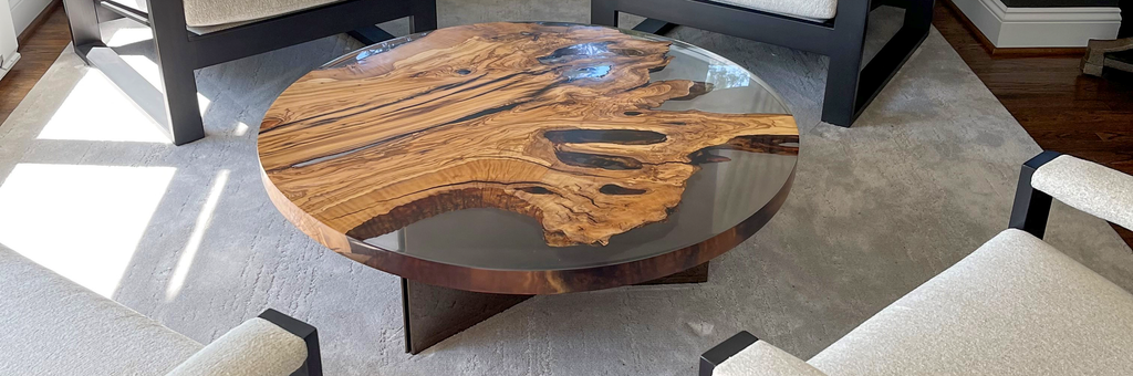 Medea Olive Wood Round Coffee Table - ARDITI COLLECTION®