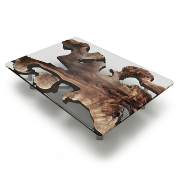 octopus walnut coffee table, walnut coffee table, coffee table, statement piece, contemporary furniture, modern furniture, home decor