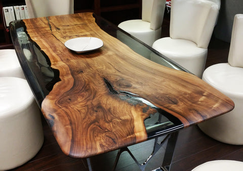 Ombrone Walnut Dining Table (Ready To Ship)