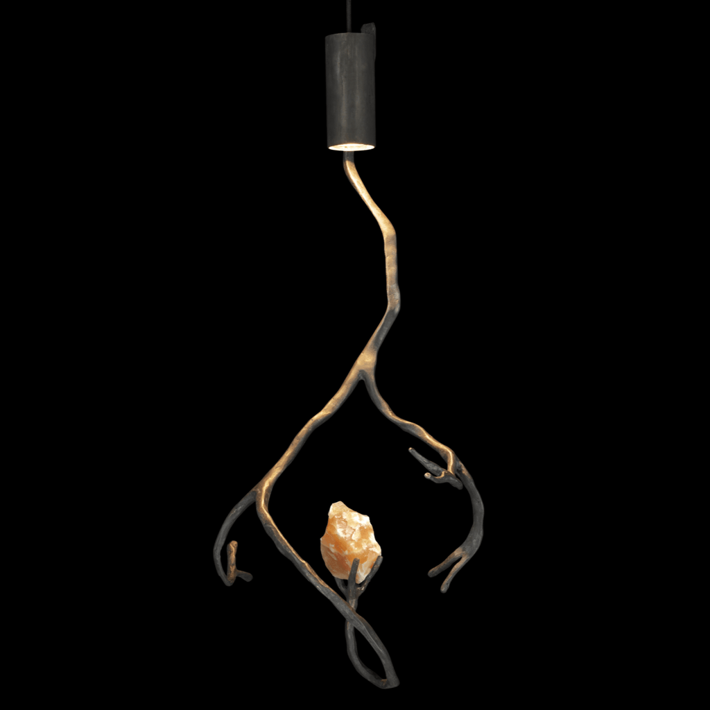 Orpheus Orange Calcite Hanging Lamp - ARDITI COLLECTION®