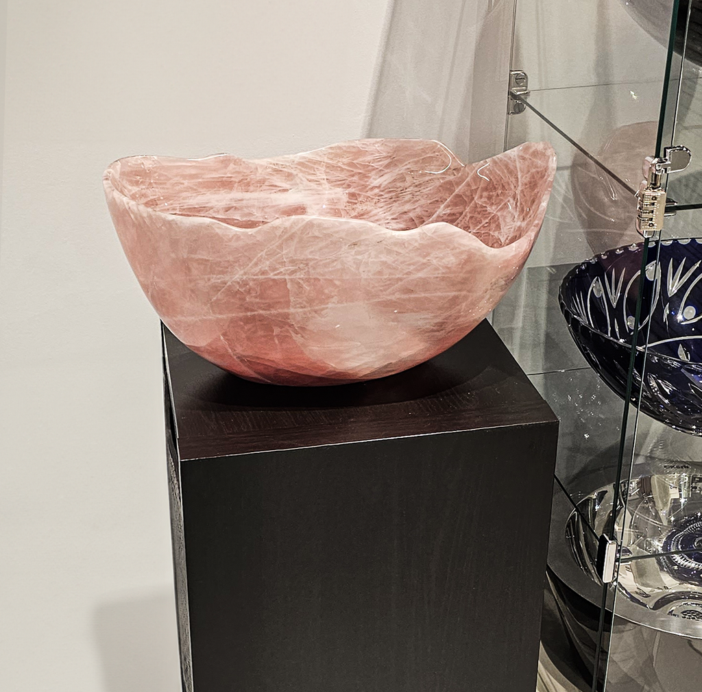 Rose Quartz Semi-Precious Stone Custom Wash Basin - ARDITI COLLECTION®