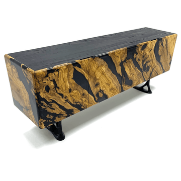 Black Pheraea Olive Wood Credenza - ARDITI COLLECTION®