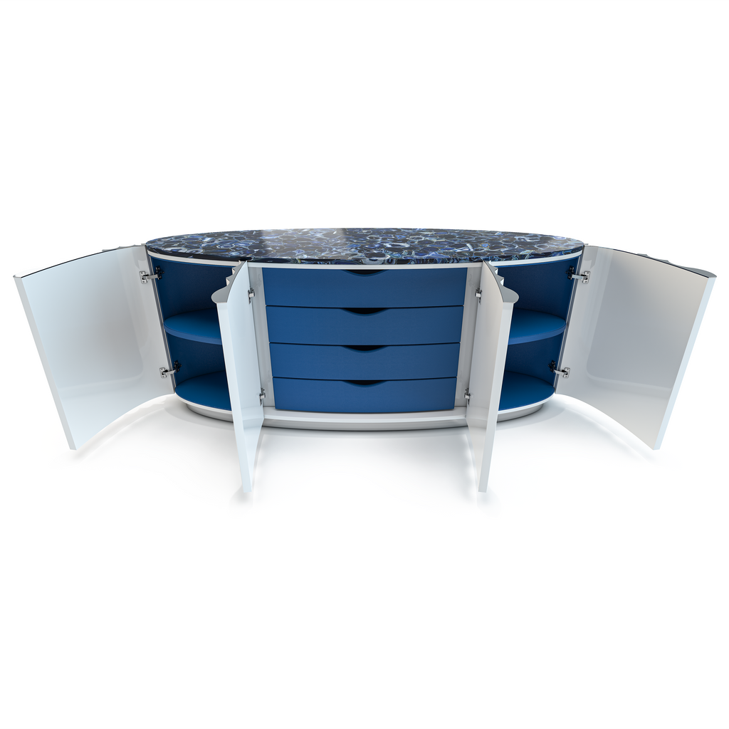 Fluted White Console - ARDITI COLLECTION®