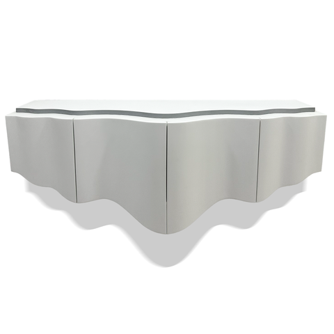 White La Donna Floating Wall Console
