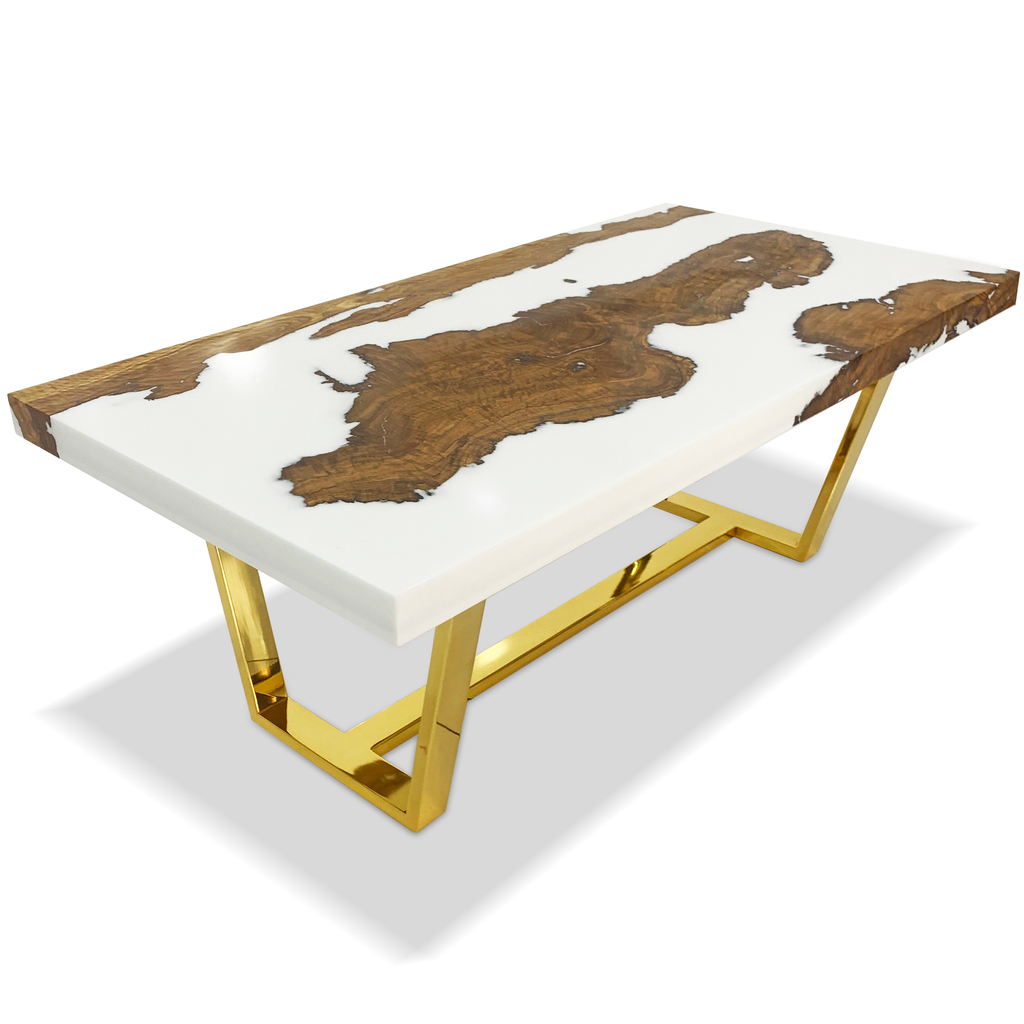 White Morano Olive Wood Coffee Table - ARDITI COLLECTION®