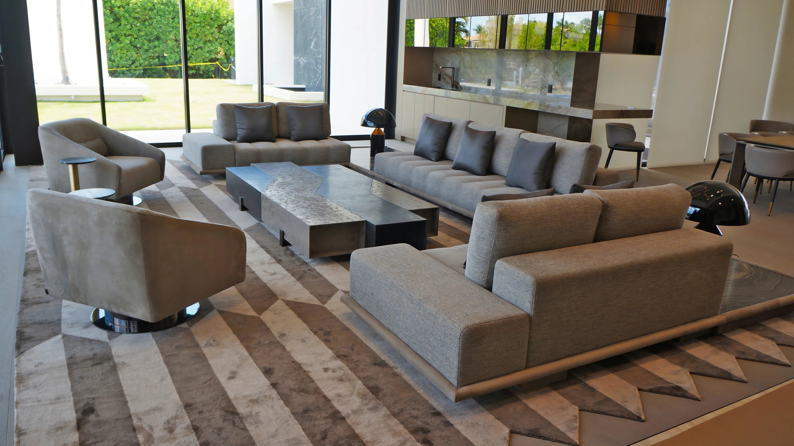 Waterfront Residence — Bespoke Living Salon and Custom Furnishings